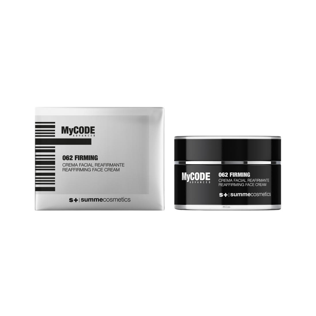 SummeCosmetics MyCode Advanced 062 firming face cream in 50ml jar, moisturizing and reaffirming lotion for skin.