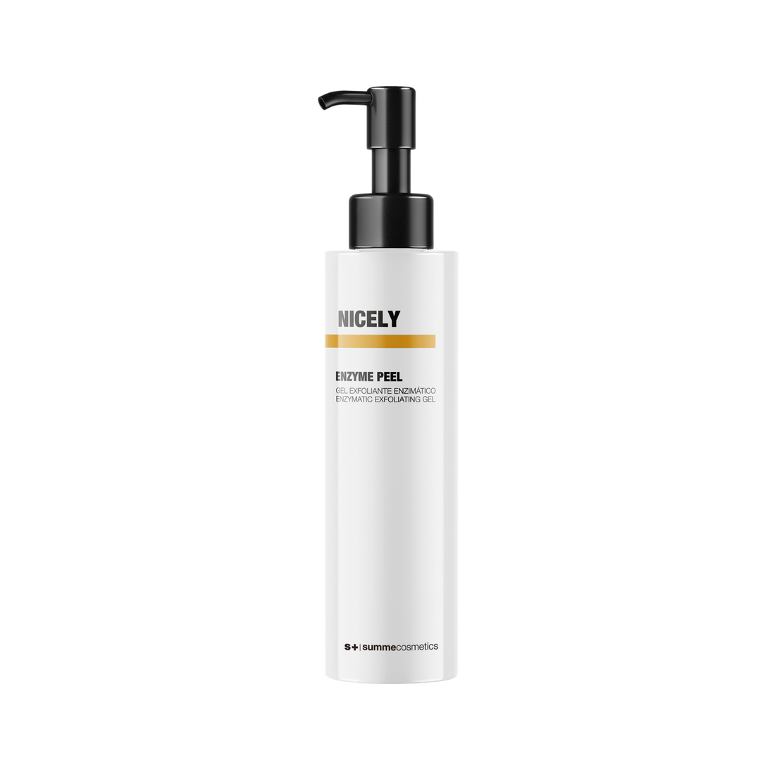 SummeCosmetics Nicely Enzyme Peel toner in 200ml bottle, featuring a sleek design and clear labeling.