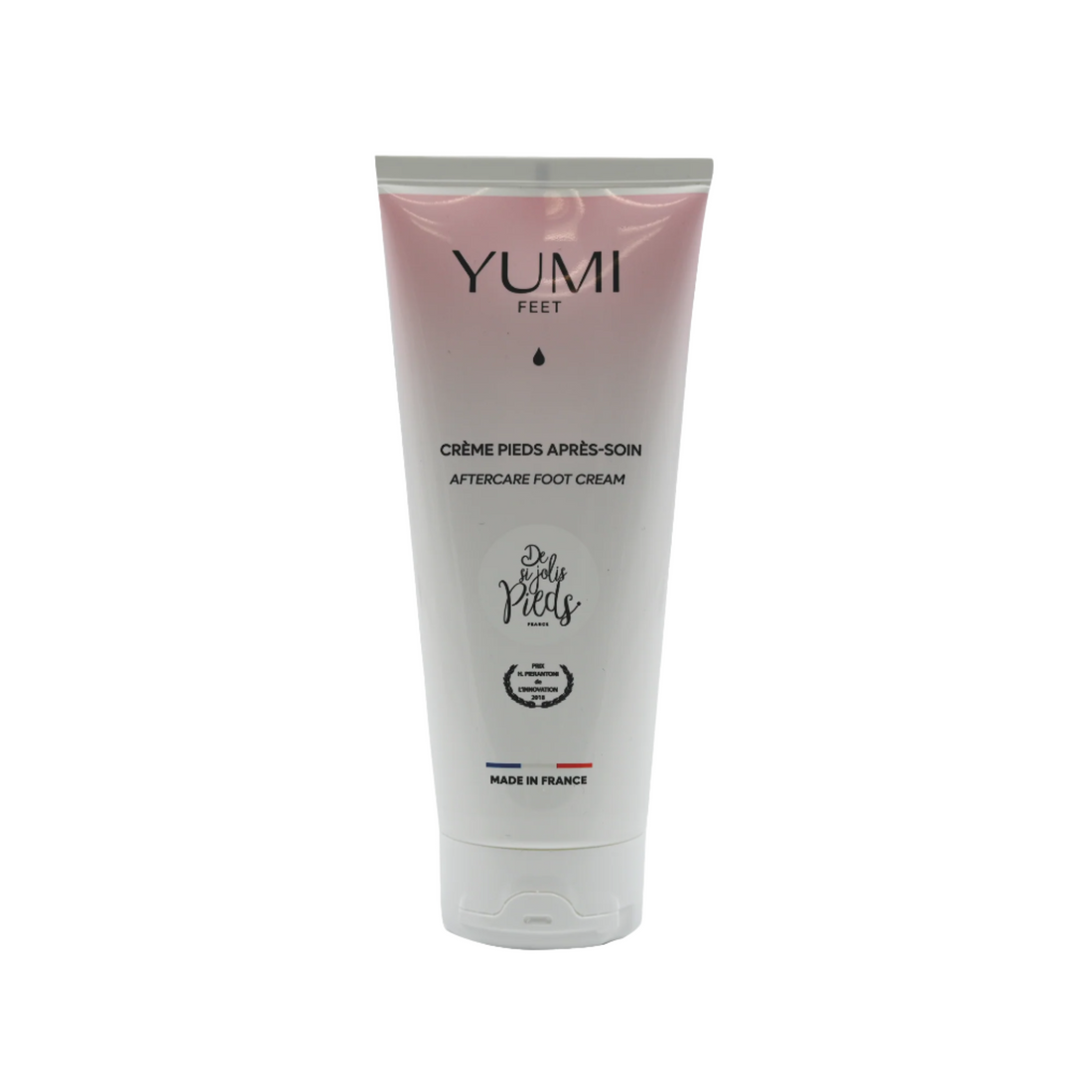 Yumi Feet AfterCare Cream 200ml jar, foot care product with moisturizing and soothing properties for healthy feet.