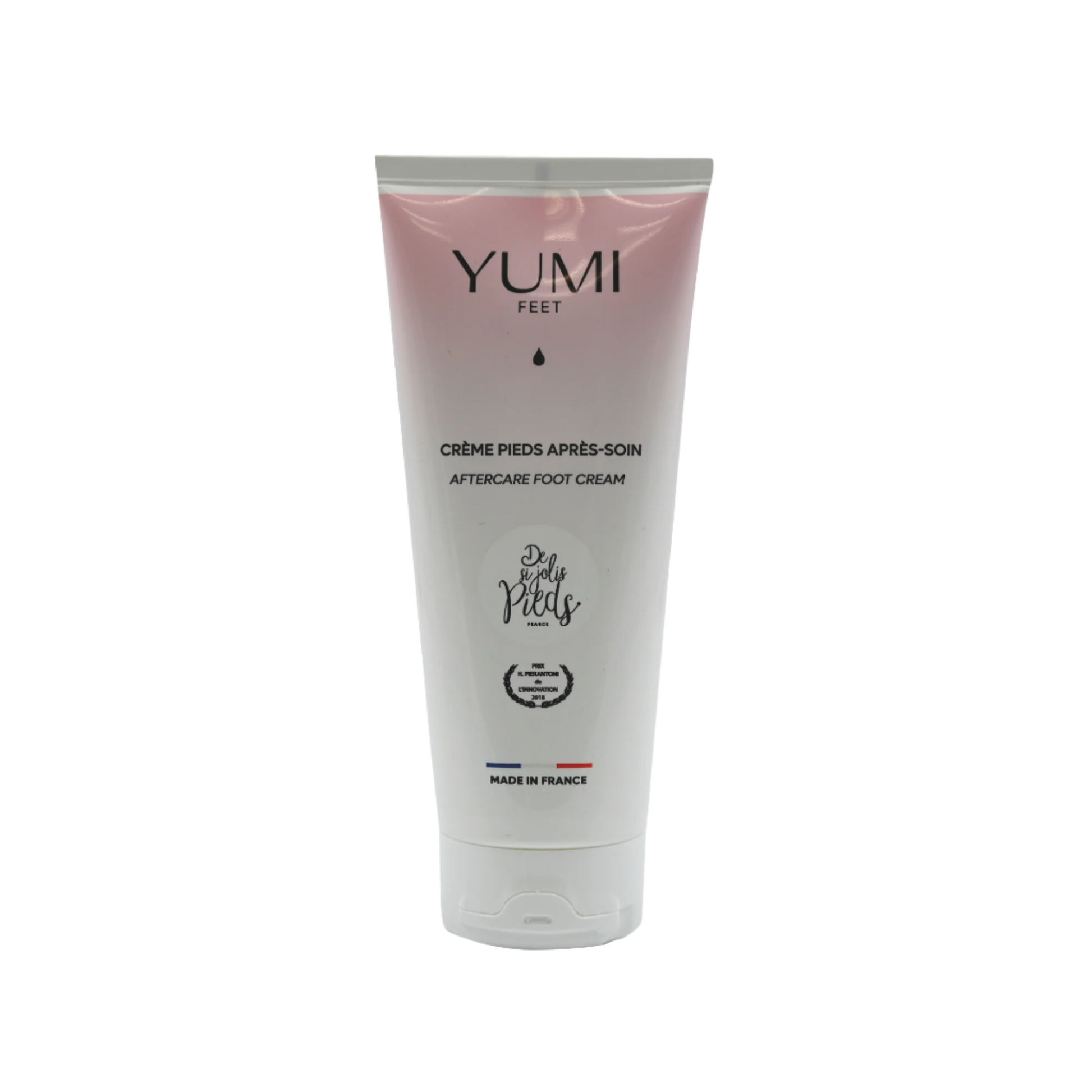 Yumi Feet AfterCare Cream 200ml jar, foot care product with moisturizing and soothing properties for healthy feet.