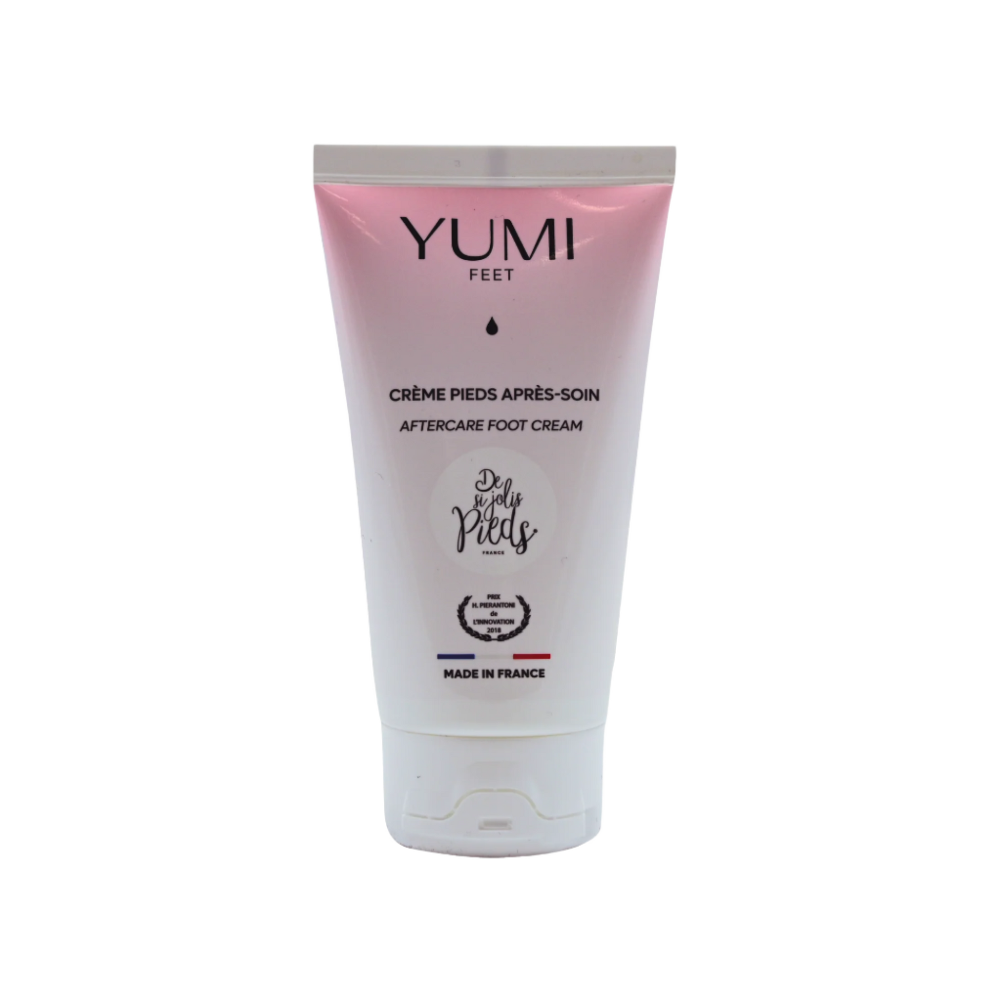 Yumi Feet aftercare cream in 75ml tube, foot care product for soothing and moisturizing feet, branded Yumi Feet.