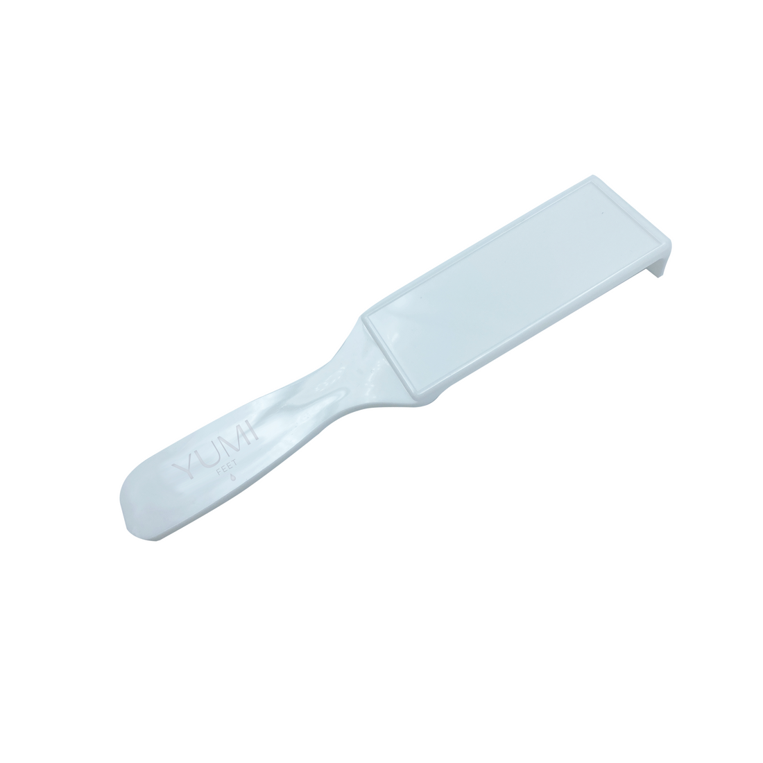 Yumi Feet Duo Feet Device for foot care, featuring a dual-sided scraper for removing dead skin and calluses.