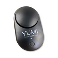 Yumi Lashes & Brows Mini USB Fan with pink and white design, compact portable fan for lashes and brows styling.