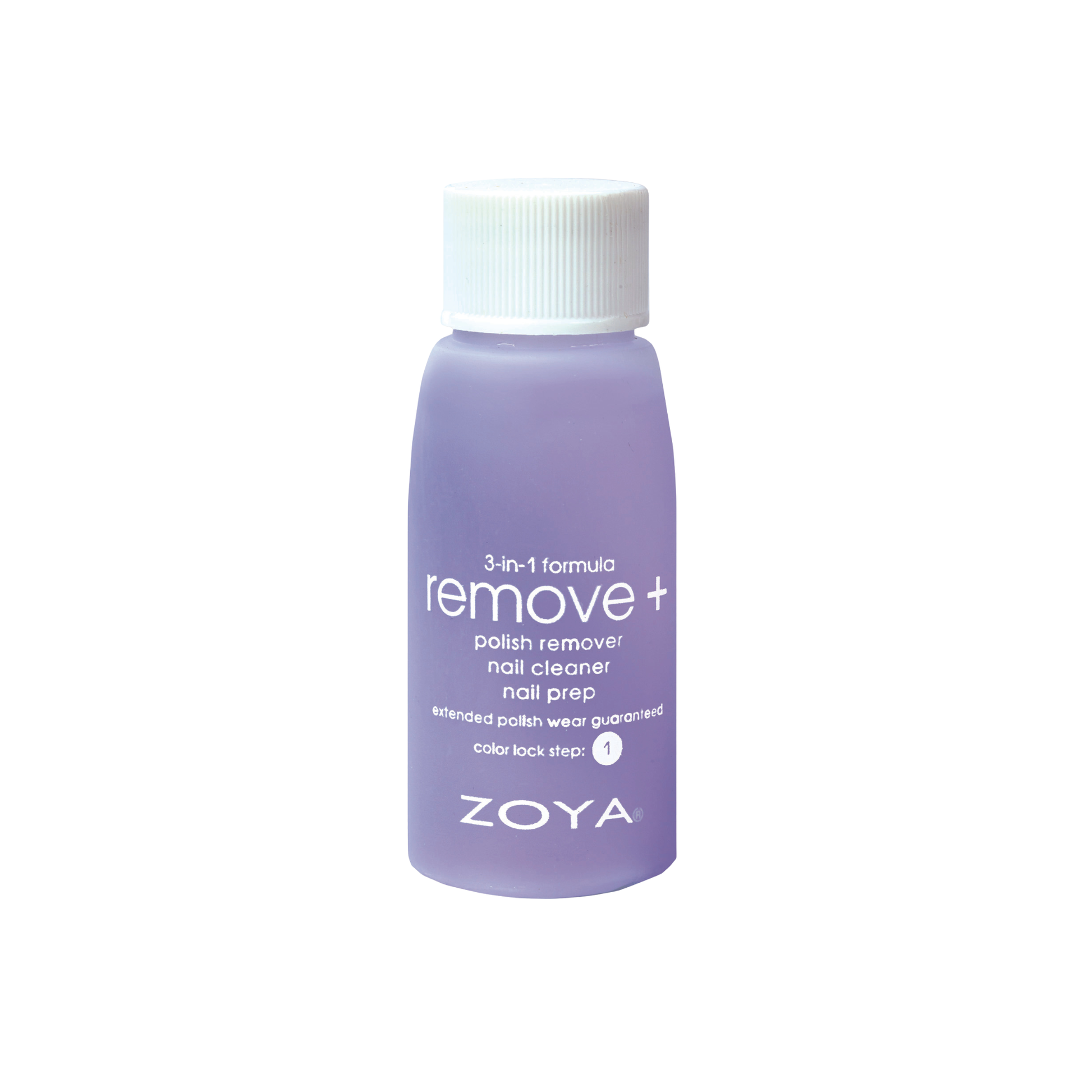 Zoya Remove+ nail polish remover in a 15ml bottle, gentle formula for effective nail polish removal from Zoya brand.