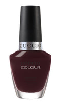 Cuccio Colour Nights in Napoli nail polish bottle from Cuccio Colour, vibrant pink shade for manicures and pedicures.