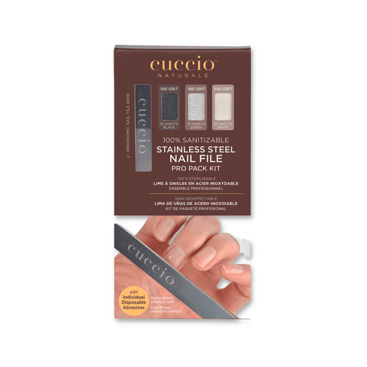 Cuccio Pro Manicure Stainless Steel File Pro Pack