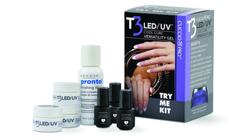 Cuccio Pro T3 LED/UV GEL TRY ME KIT Controlled Leveling