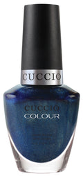 Cuccio Colour Private Eye nail polish bottle with deep emerald green shade, featuring the Cuccio Colour branding.