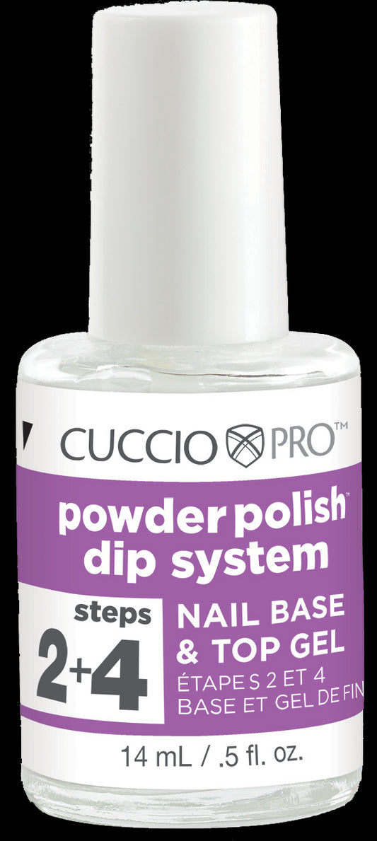 Cuccio Pro Powder Polish - Nail Base & Top Gel - Step 2+4