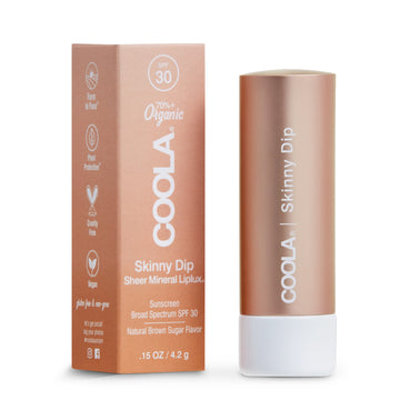 Coola Mineral Liplux Organic Tinted Lip Balm Sunscreen SPF30 - Skinny Dip