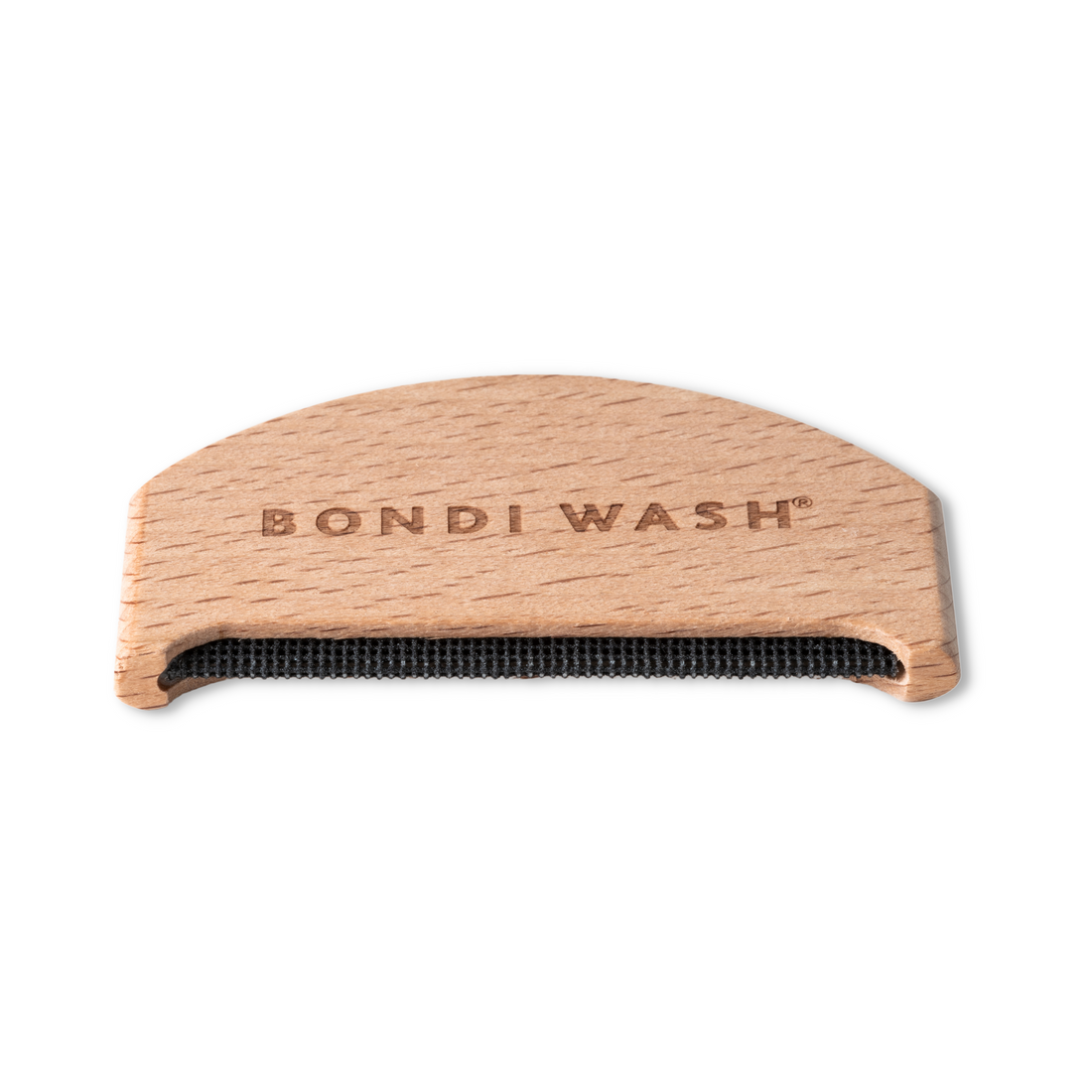 Bondi Wash cashmere comb with smooth, rounded teeth for gentle grooming of delicate cashmere fabrics.