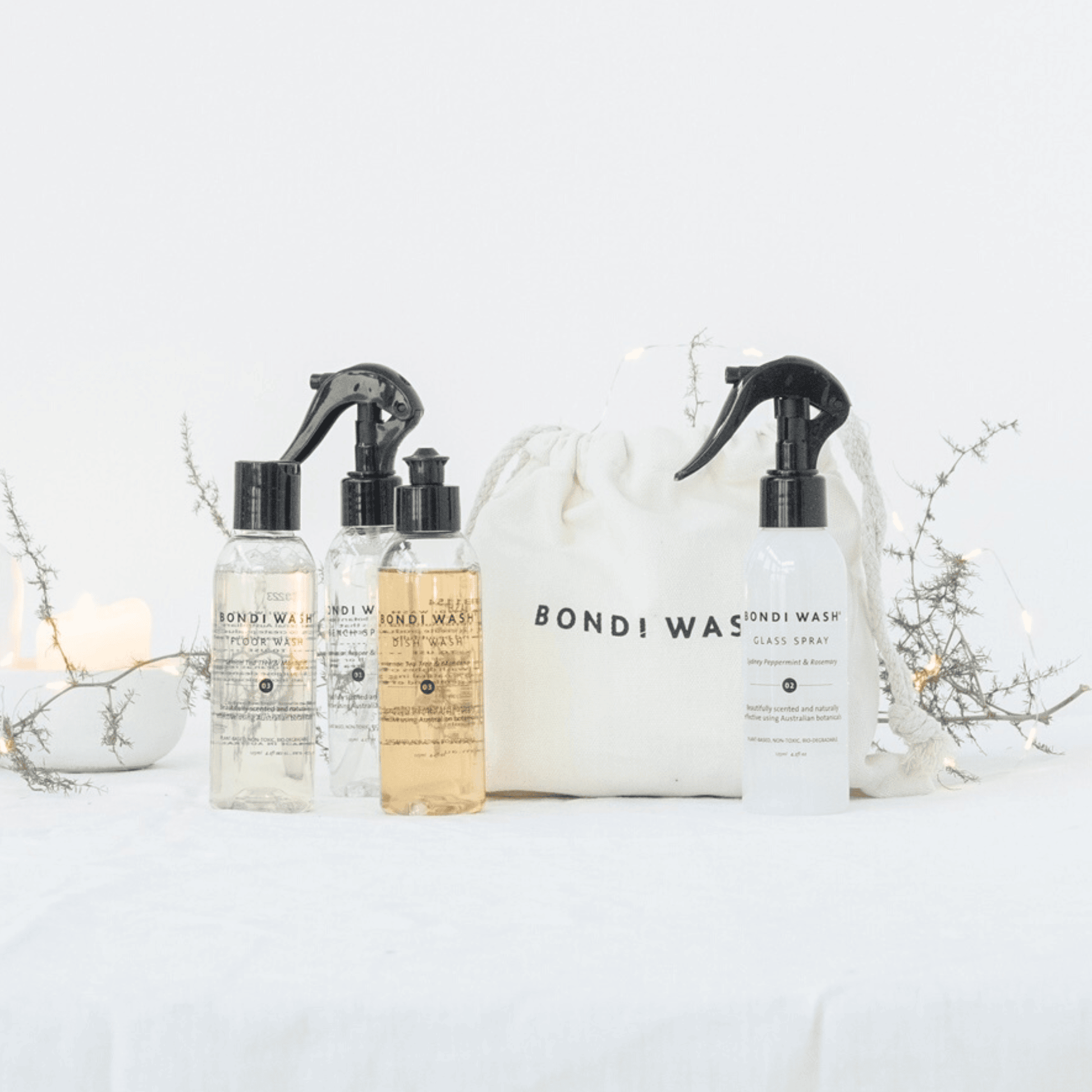 Bondi Wash Gumnut Kit with natural gumnut-themed products, eco-friendly packaging, and soft, plant-based ingredients.