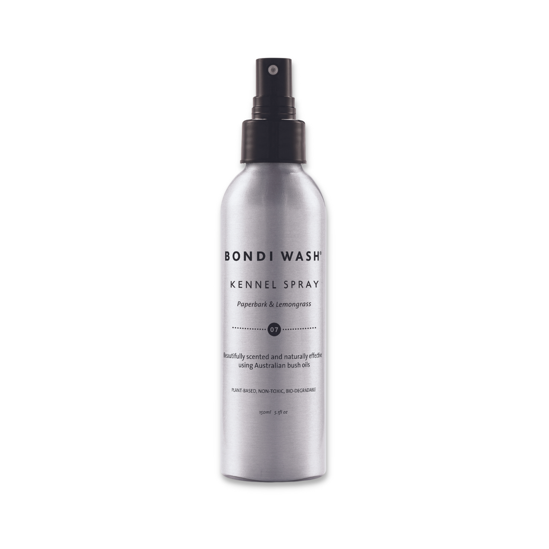 Bondi Wash kennel spray in 750ml bottle, natural dog wash spray for cleaning and freshening kennels and dog areas.