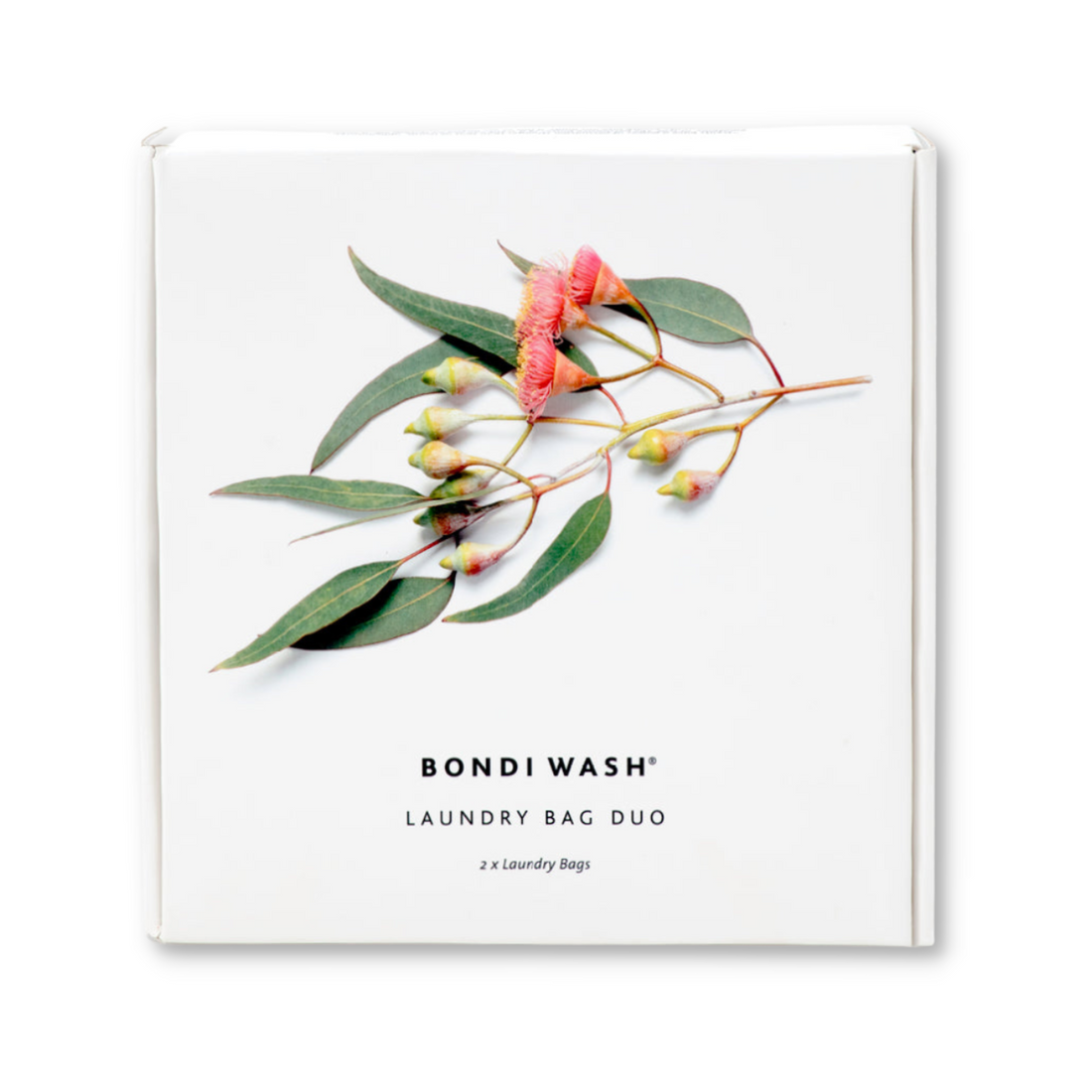Bondi Wash Laundry Bag Duo set featuring two durable fabric laundry bags with the Bondi Wash logo for easy laundry organization.