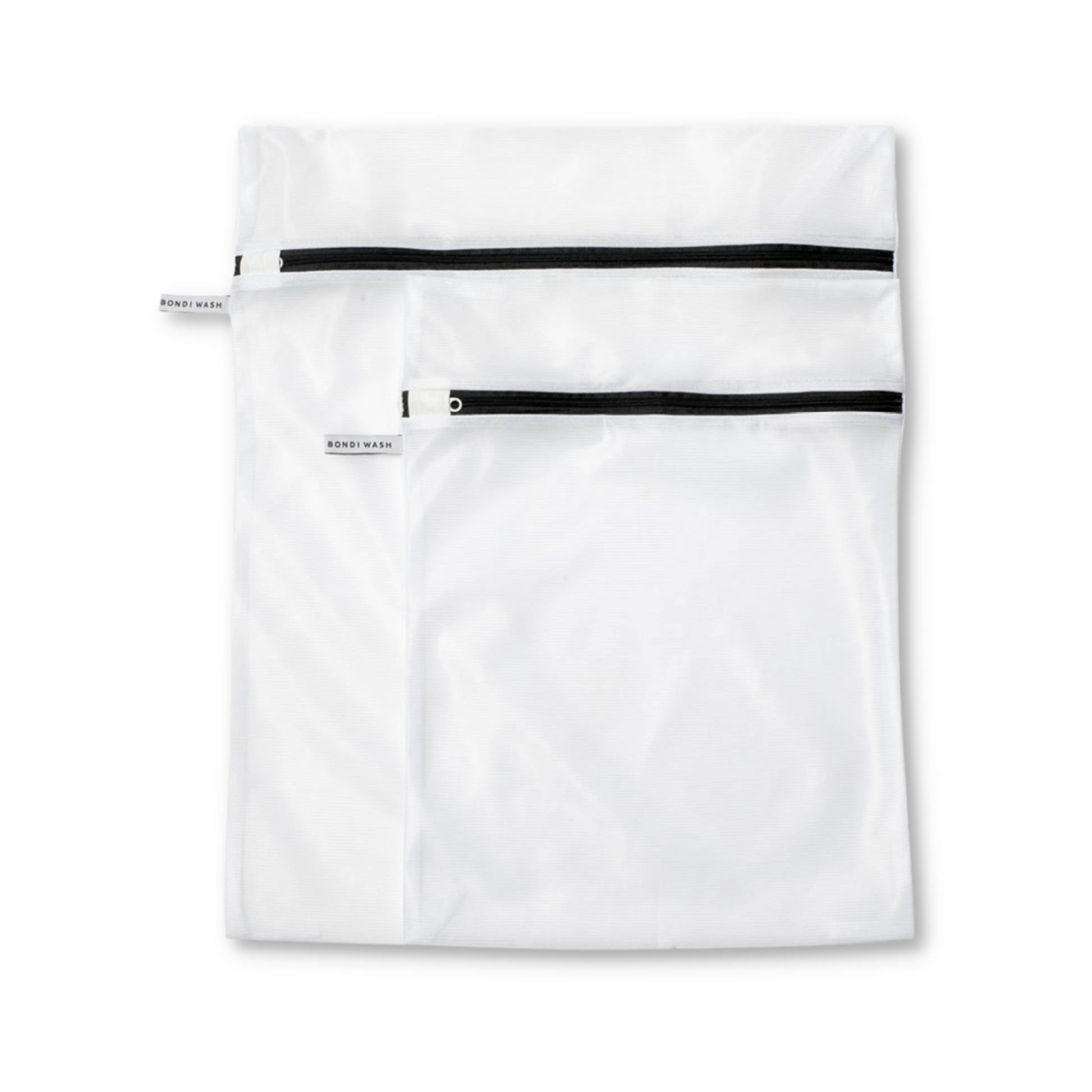 Bondi Wash laundry bag duo set featuring two durable, stylish fabric laundry bags with the Bondi Wash branding.