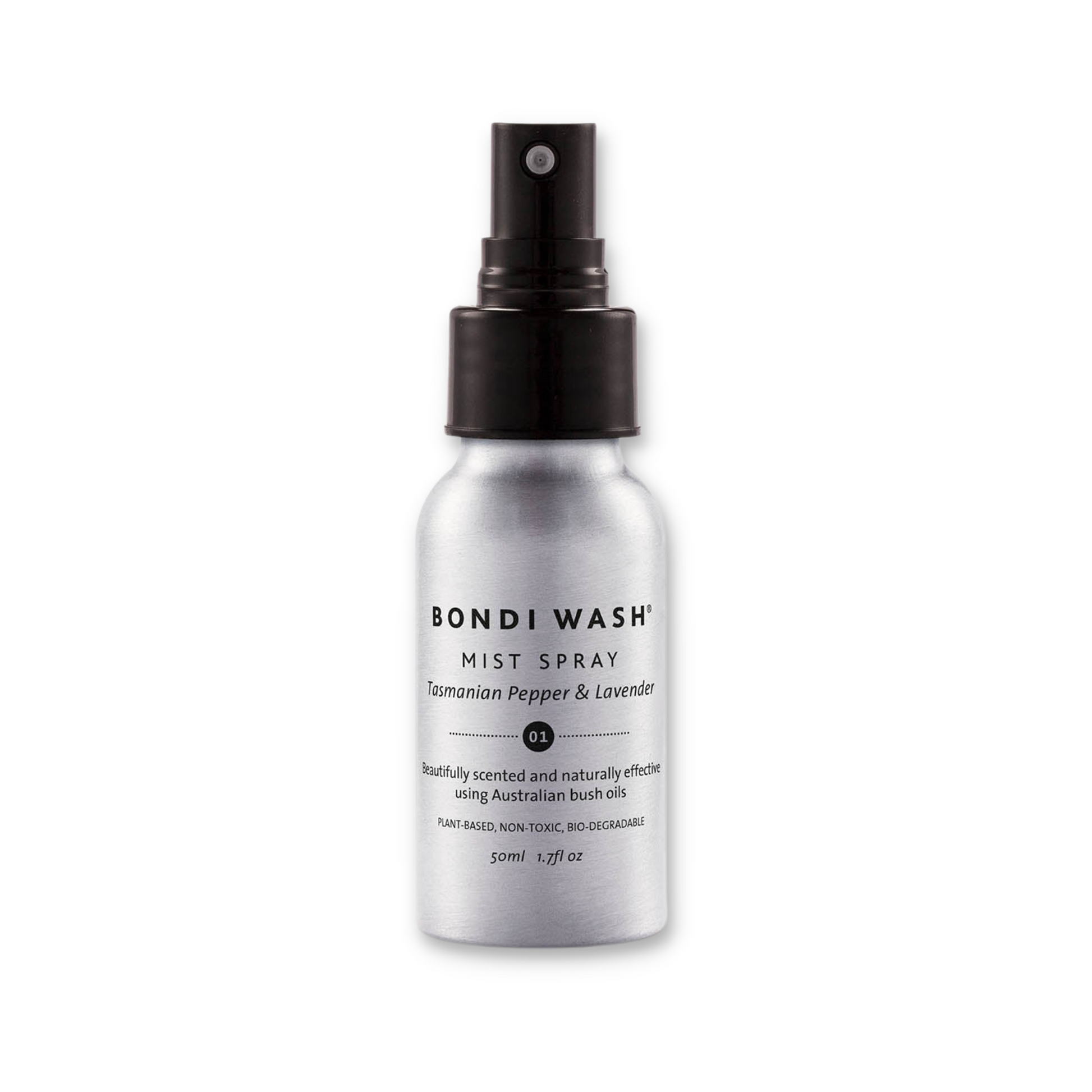 Bondi Wash Mist Spray in a 150ml bottle, a home fragrance diffuser with a sleek design for freshening indoor spaces.