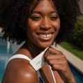 Coola Classic Organic Sunscreen Stick SPF30 with Tropical Coconut scent, featuring a white applicator stick and tropical packaging.