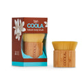 Coola Organic Sunless Tan Kabuki Body Brush for self-tanning, with soft bristles and ergonomic handle, ideal for even application.