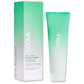 Coola Pacific Polish gentle sea salt facial exfoliator in a jar, showing the natural sea salt and creamy texture of the face scrub.