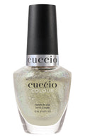 Cuccio Colour Blissed Out nail polish bottle with vibrant purple shade and sleek design, showcasing the Cuccio Colour brand.