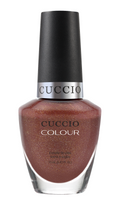 Cuccio Colour Blush Hour nail polish bottle from Cuccio Colour line showing the vibrant pink shade.