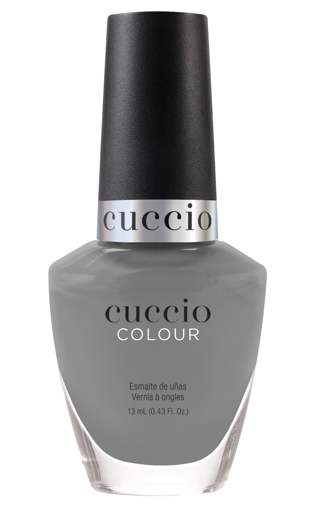 Cuccio Colour Explorateur nail polish bottle with vibrant turquoise shade and sleek packaging, showcasing the Cuccio Colour brand.