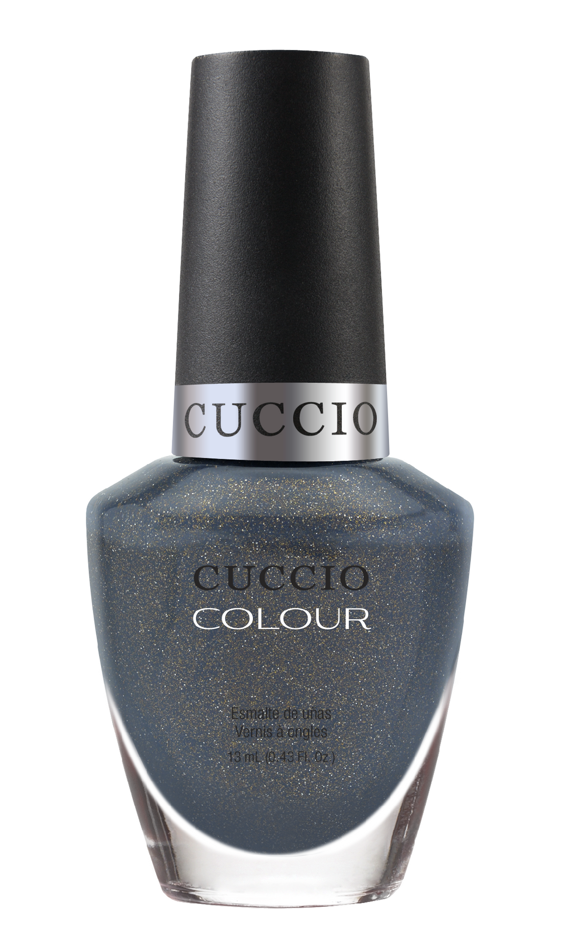 Cuccio Colour Grey's Anatomy nail polish bottle from Cuccio Colour, featuring a sleek design and grey shade.
