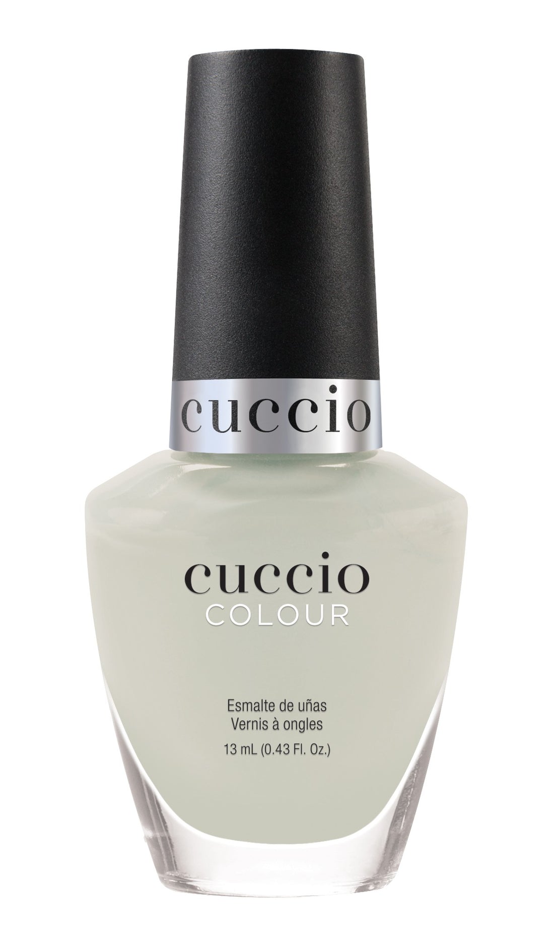 Cuccio Colour Nail Polish Bottle from Cuccio Colour Hair Toss collection, featuring vibrant nail polish color and brand logo.
