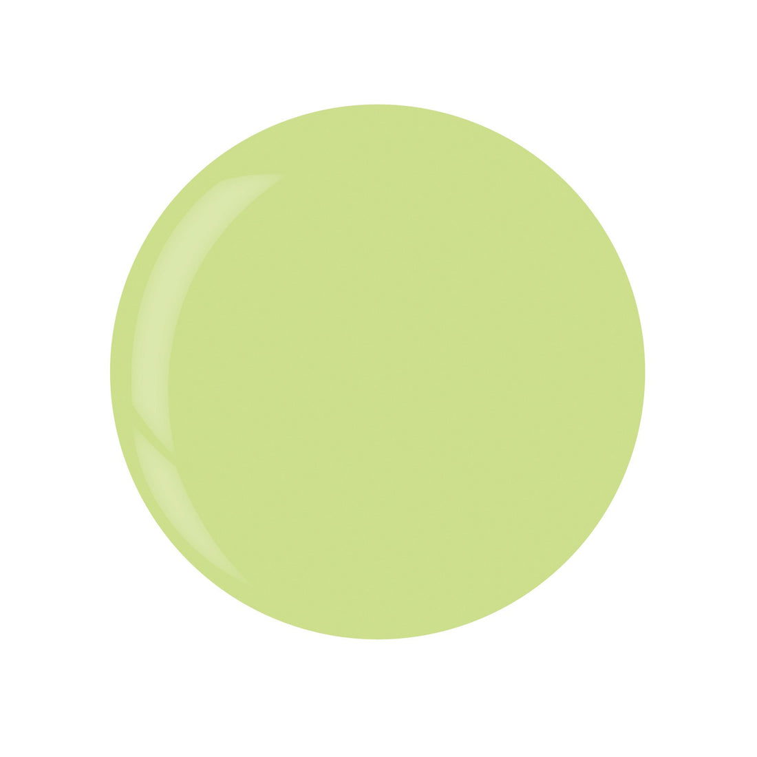 Bright lime green Cuccio Colour nail polish bottle from the Cuccio Colour collection with colorful label and cap.