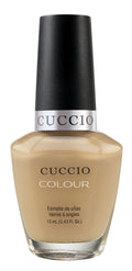 Cuccio Colour Java Va Voom! nail polish bottle with vibrant orange and brown shades, featuring the Cuccio Colour branding.
