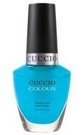 Cuccio Colour Live Your Dream nail polish bottle with vibrant purple shade, displayed on a white background.