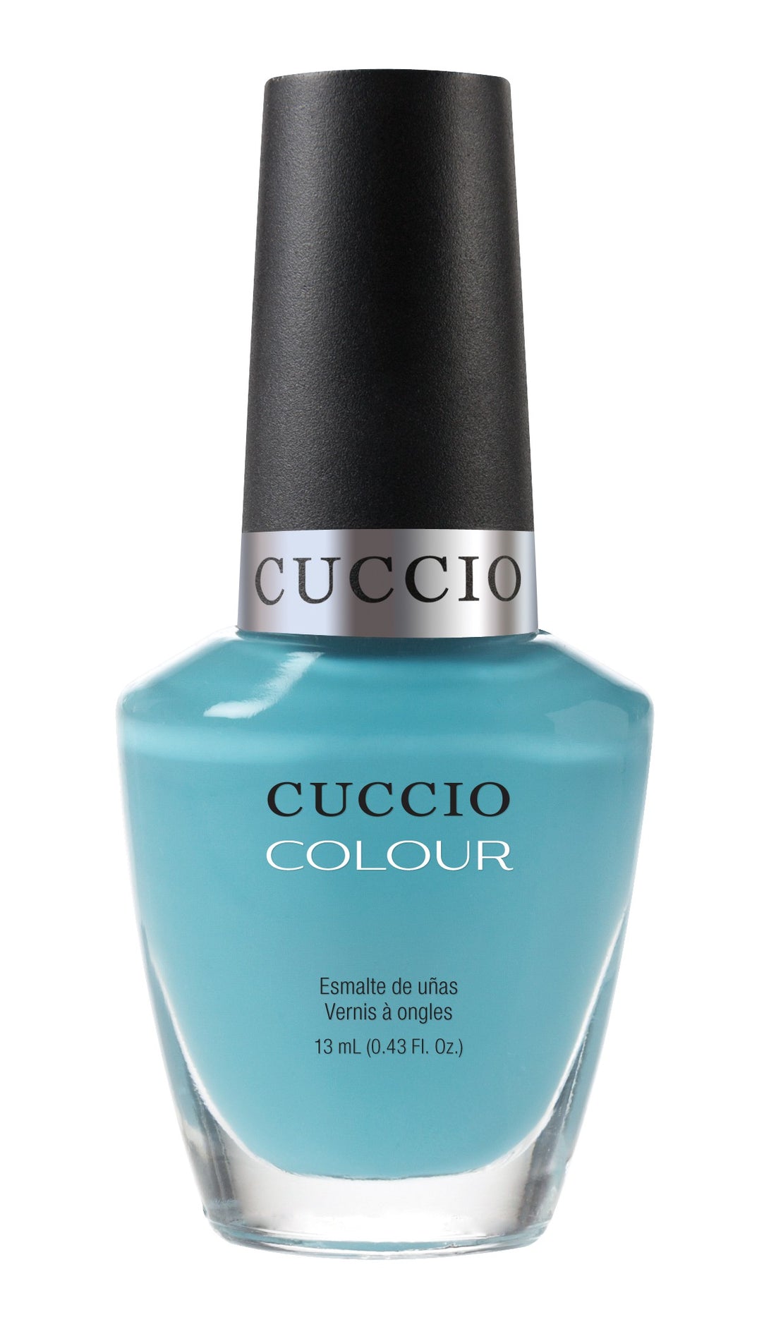 Cuccio Colour Make a Wish in Rome nail polish bottle with colorful packaging, showcasing a vibrant nail polish product.