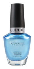 Cuccio Colour Nail Polishes set featuring vibrant, colorful shades with wave design on bottles for creative manicure options.