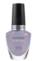 Cuccio Colour Message In A Bottle nail polish bottle with colorful label, part of Cuccio Colour nail polish collection.