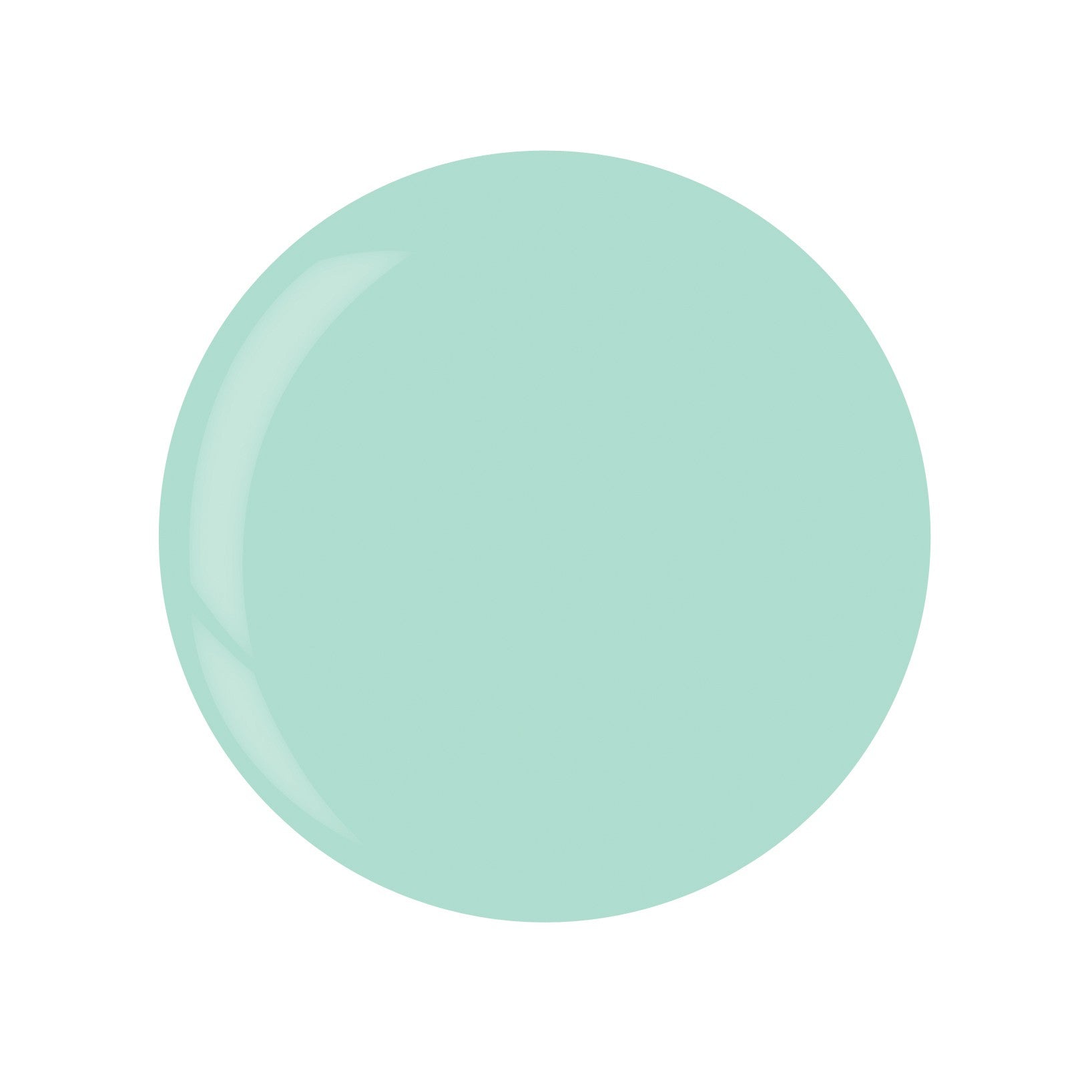 Cuccio Colour nail polish bottle in mint color, showcasing the vibrant, smooth finish of the Cuccio Colour nail polish line.