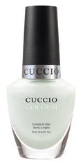 Cuccio Colour White Russian nail polish bottle with white cap and label, showcasing the elegant nail polish product.