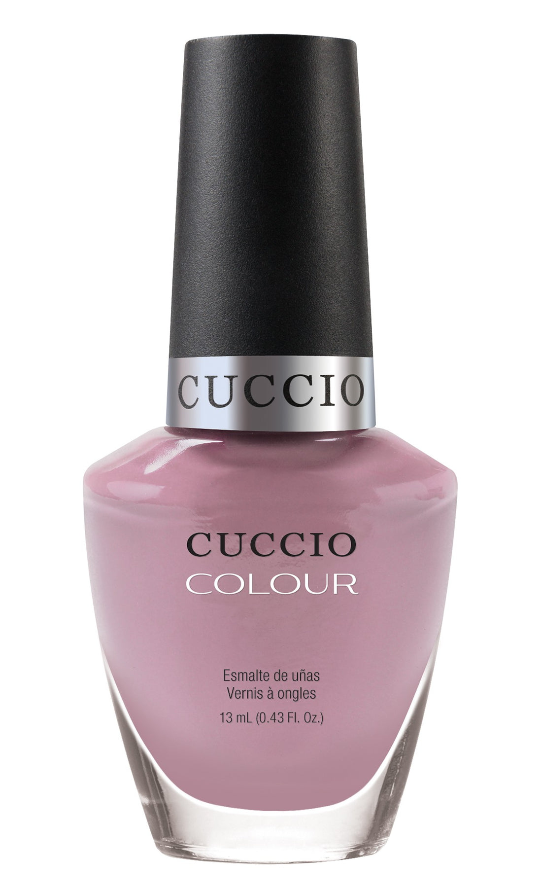 Cuccio Colour Odette's Swan Queen nail polish bottle from Cuccio Colour, featuring a sleek design and vibrant color.