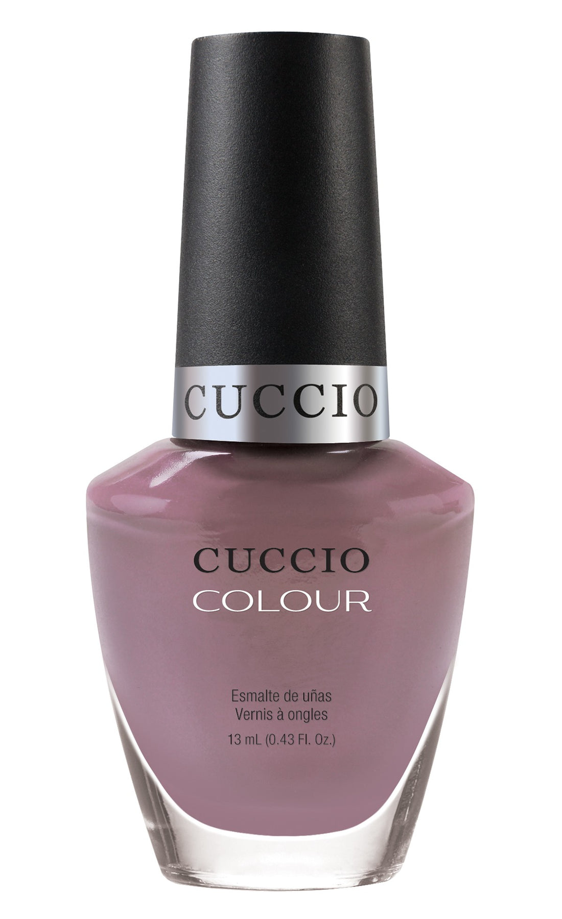 Cuccio Colour On Pointe nail polish bottle from Cuccio Colour collection, featuring a sleek design and vibrant nail color.