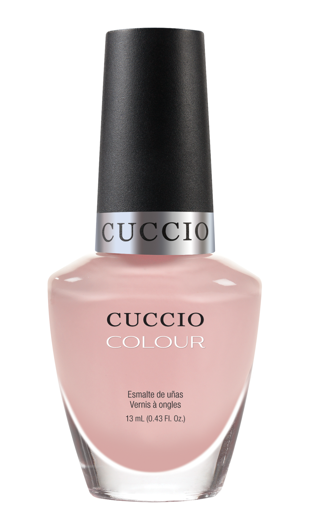 Cuccio Colour On Sail nail polish bottle from Cuccio Colour line with vibrant blue shade and sleek packaging.
