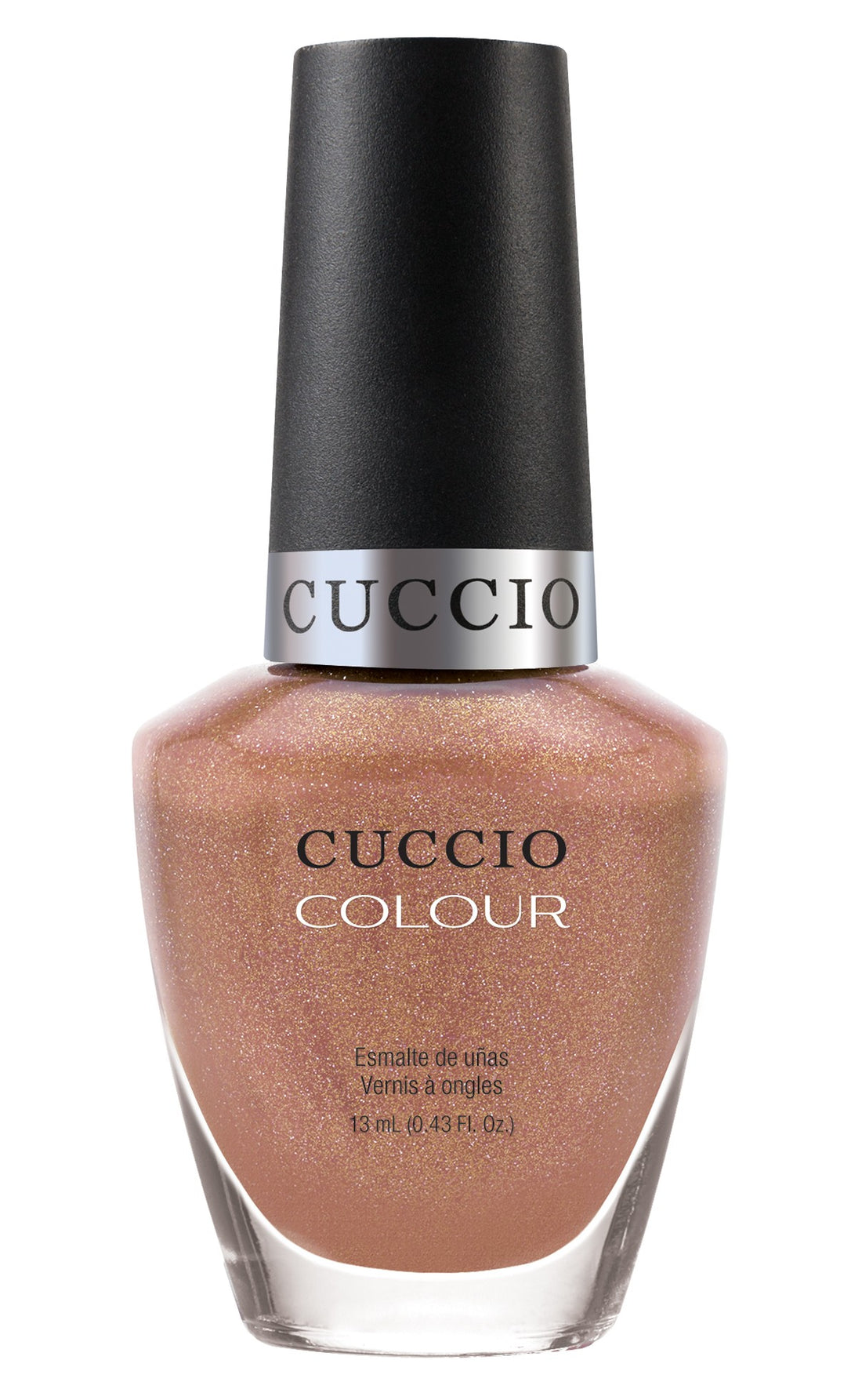 Cuccio Colour Rose Gold Slipper nail polish bottle from the Cuccio Colour nail polishes collection.