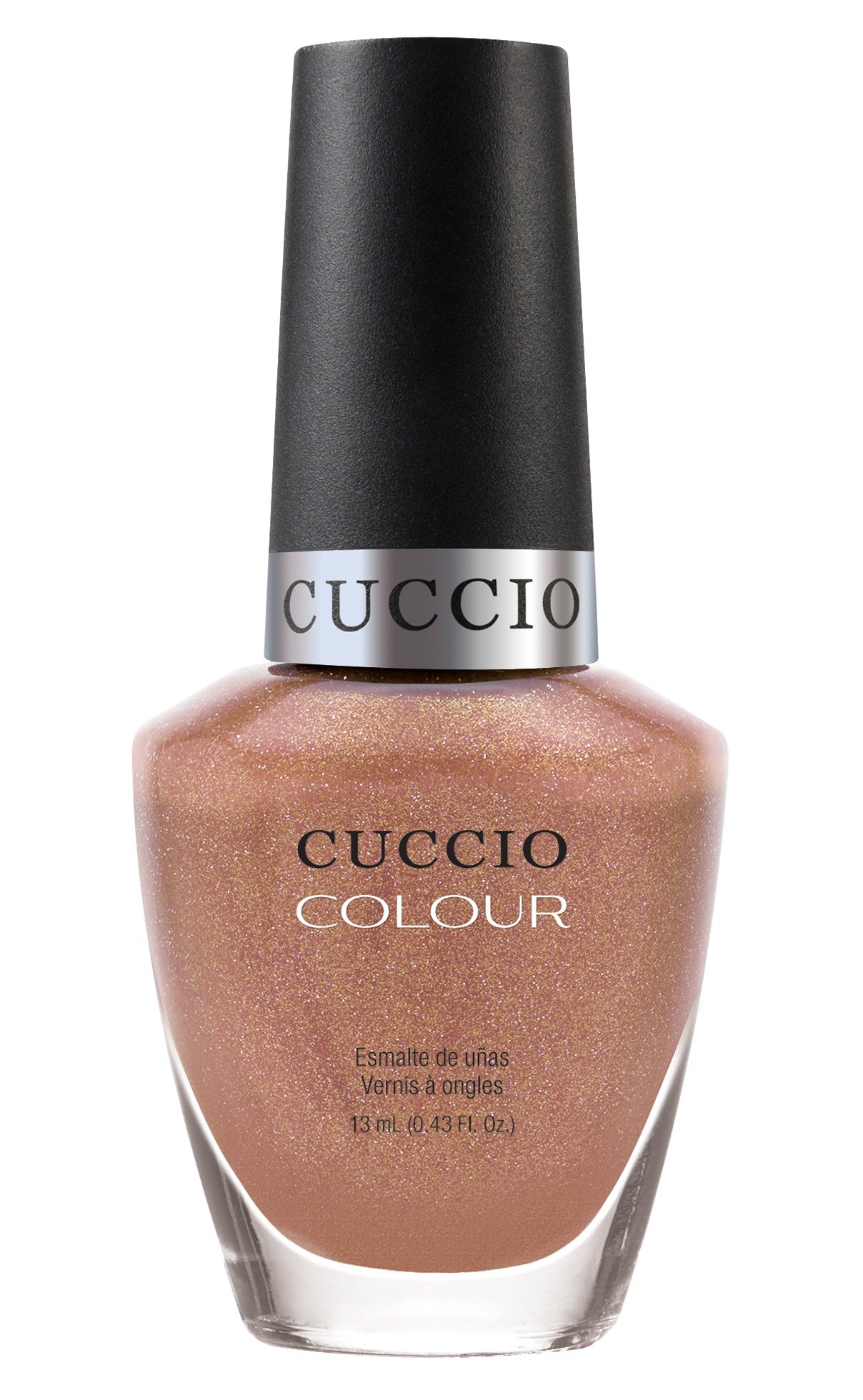 Cuccio Colour Rose Gold Slipper nail polish bottle from the Cuccio Colour nail polishes collection.