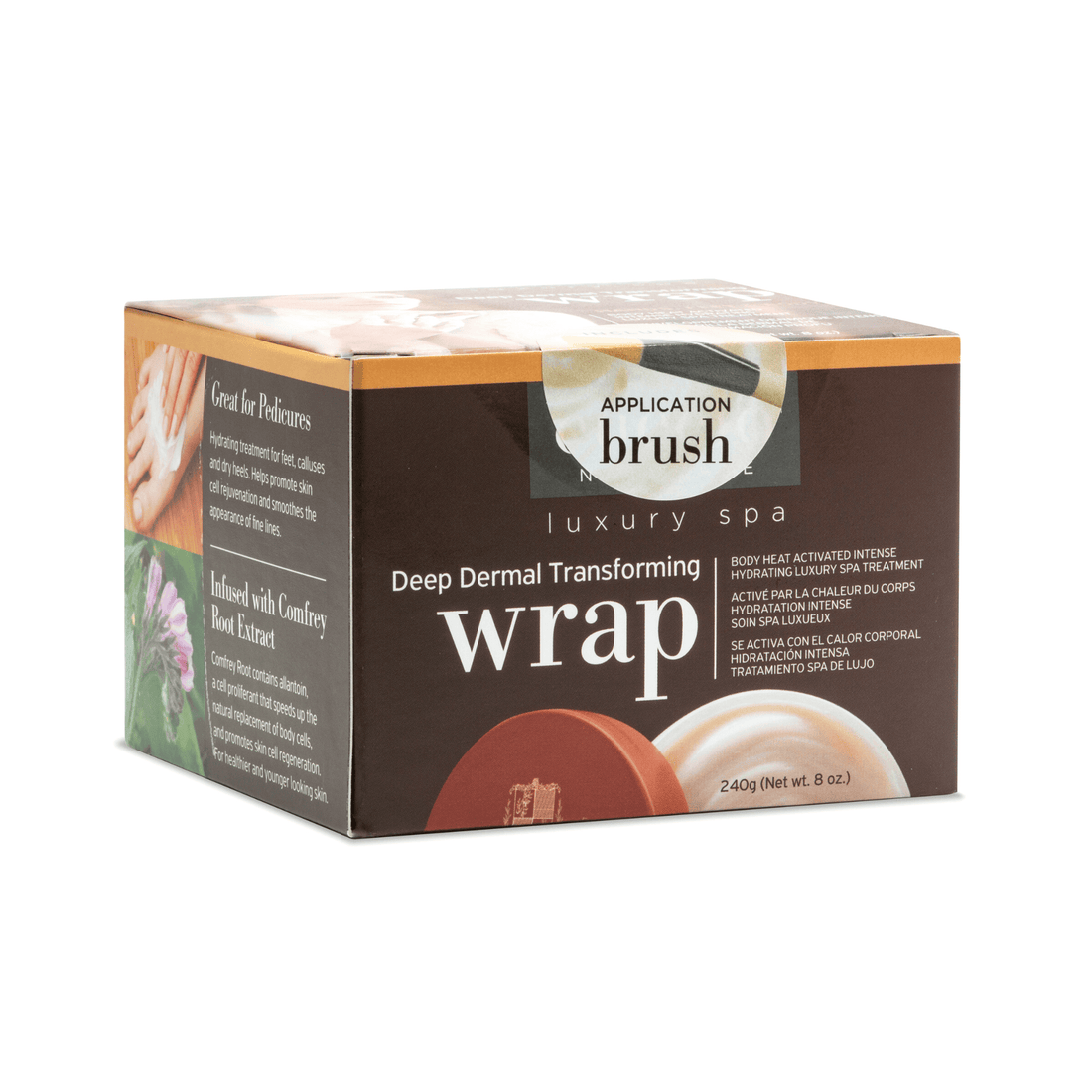Cuccio Naturalé Deep Dermal Transforming Hand Treatment wrap in 240g, showing the nourishing, moisturizing hand treatment product.