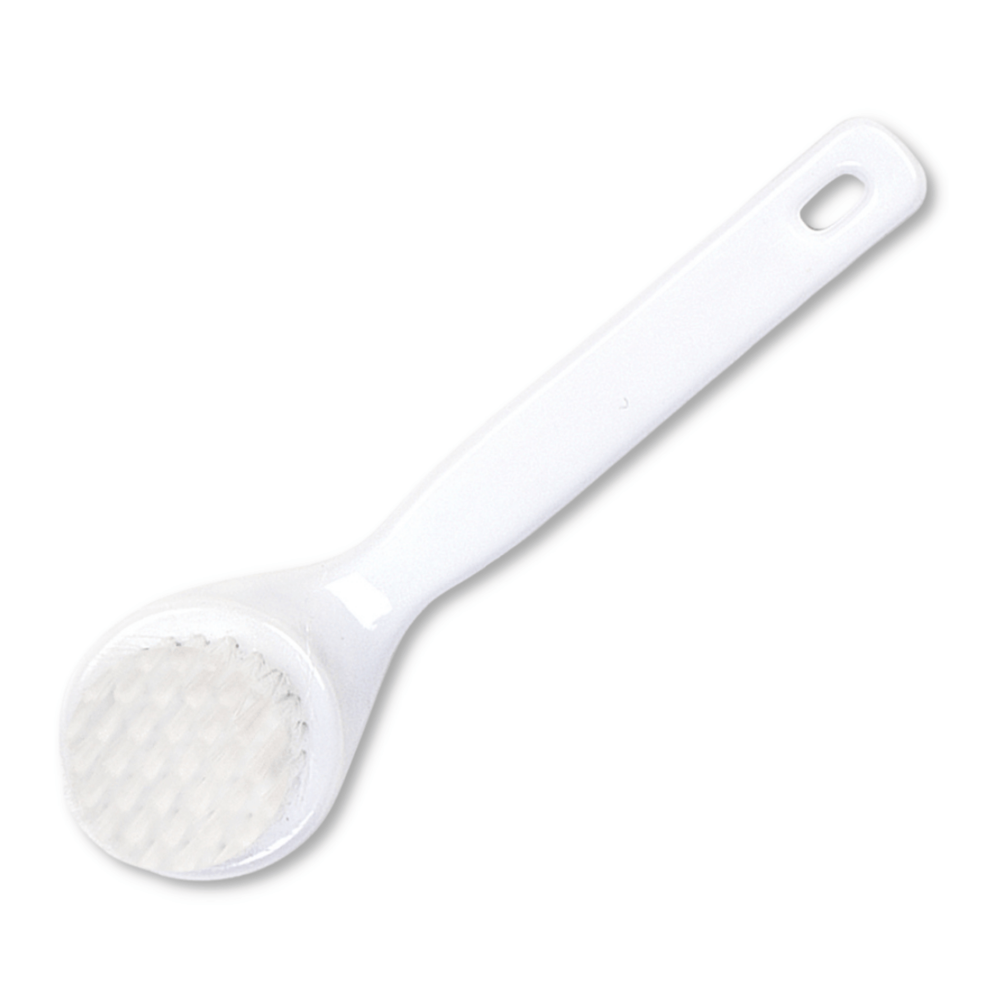 Cuccio Naturalé hand facial brush with soft bristles, designed for gentle facial cleansing and exfoliation.