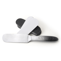 Cuccio Naturalé stainless steel pedicure file with textured surface for nail shaping and smoothing.