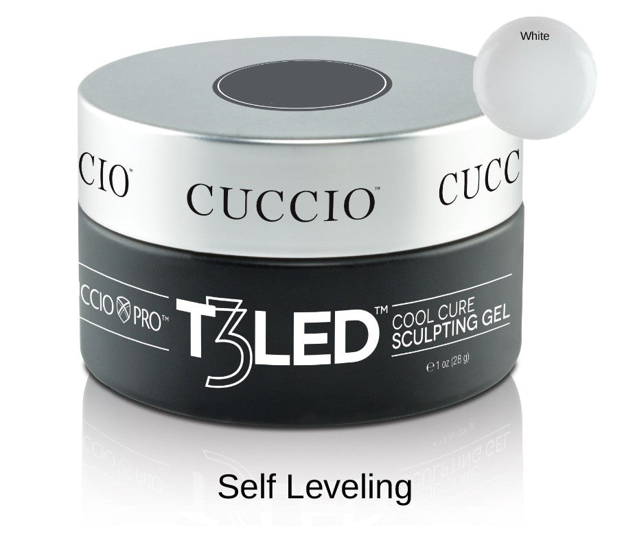 Cuccio Pro T3 LED/UV Gel Self Leveling T3 LED Gel for smooth, even nail application on natural or artificial nails.
