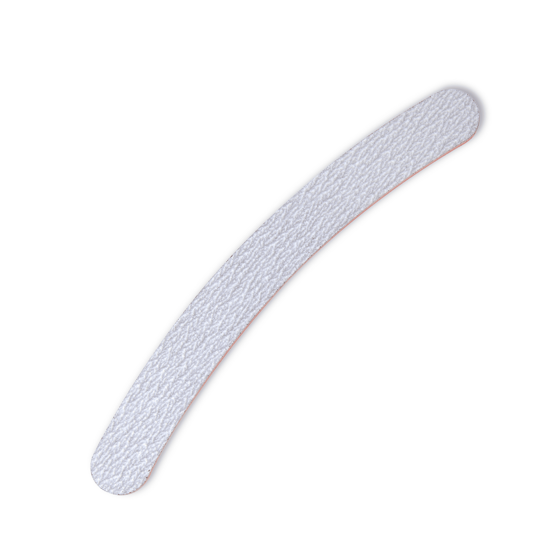Cuccio Pro Zebra Boomerang Nail File with 180/180 grit, featuring a zebra pattern for smoothing and shaping nails.