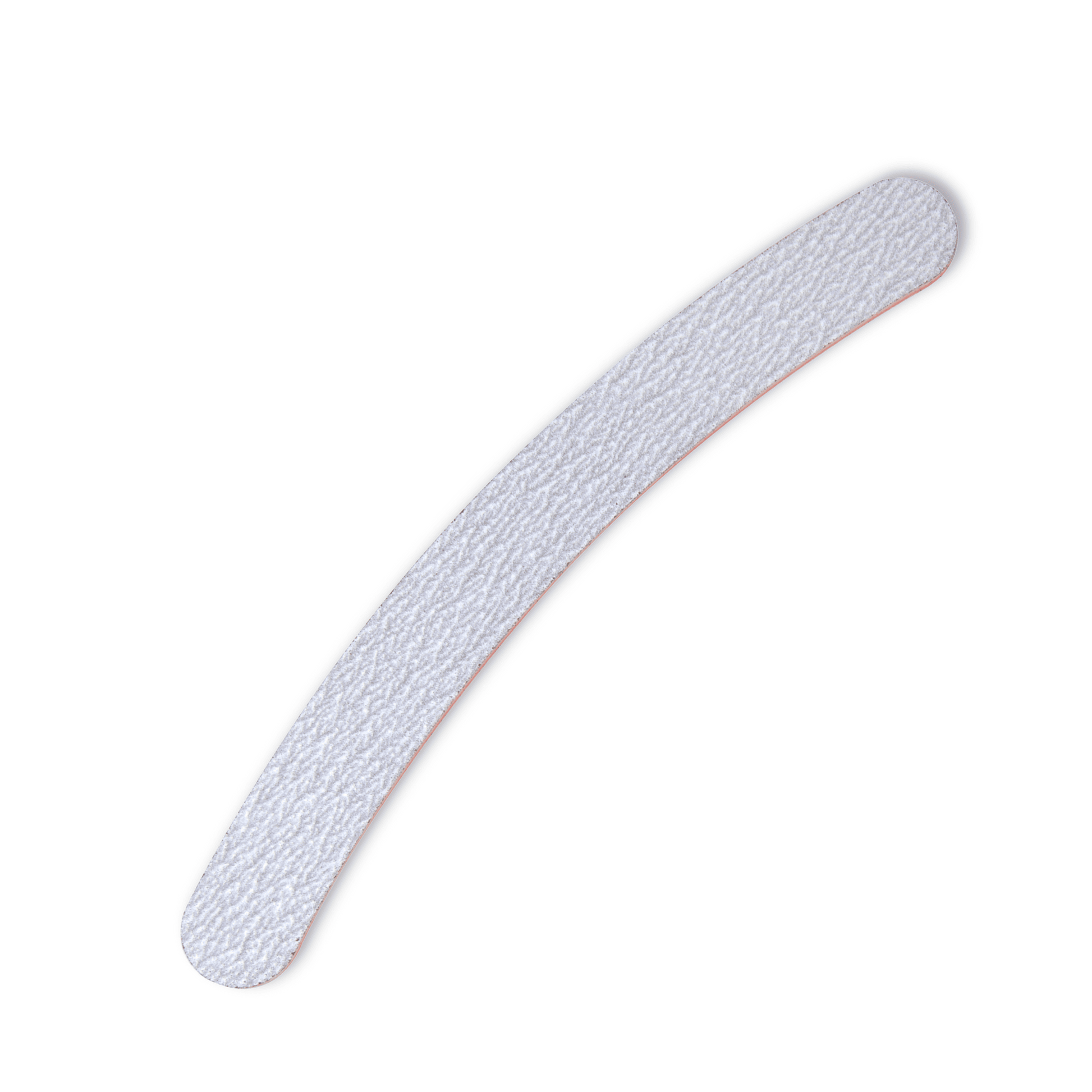 Cuccio Pro Zebra Boomerang Nail File with 180/180 grit, featuring a zebra pattern for smoothing and shaping nails.