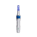 Dr. Pen Ultima A6 microneedling device for skin care tools, featuring a sleek handheld design with needle cartridges and control buttons.