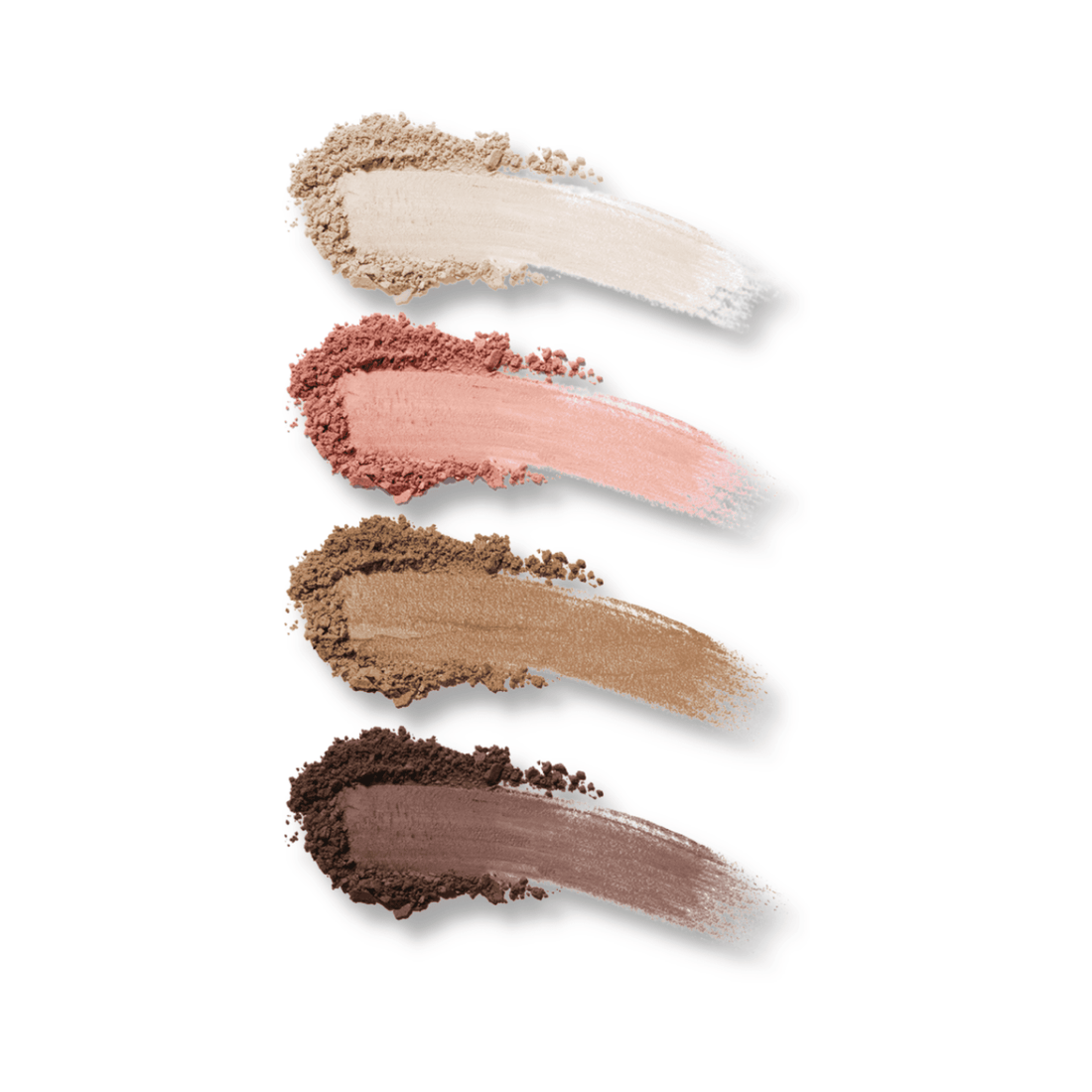 Eco by Sonya Driver eyeshadow signature palette with neutral and shimmer shades in sleek makeup case.