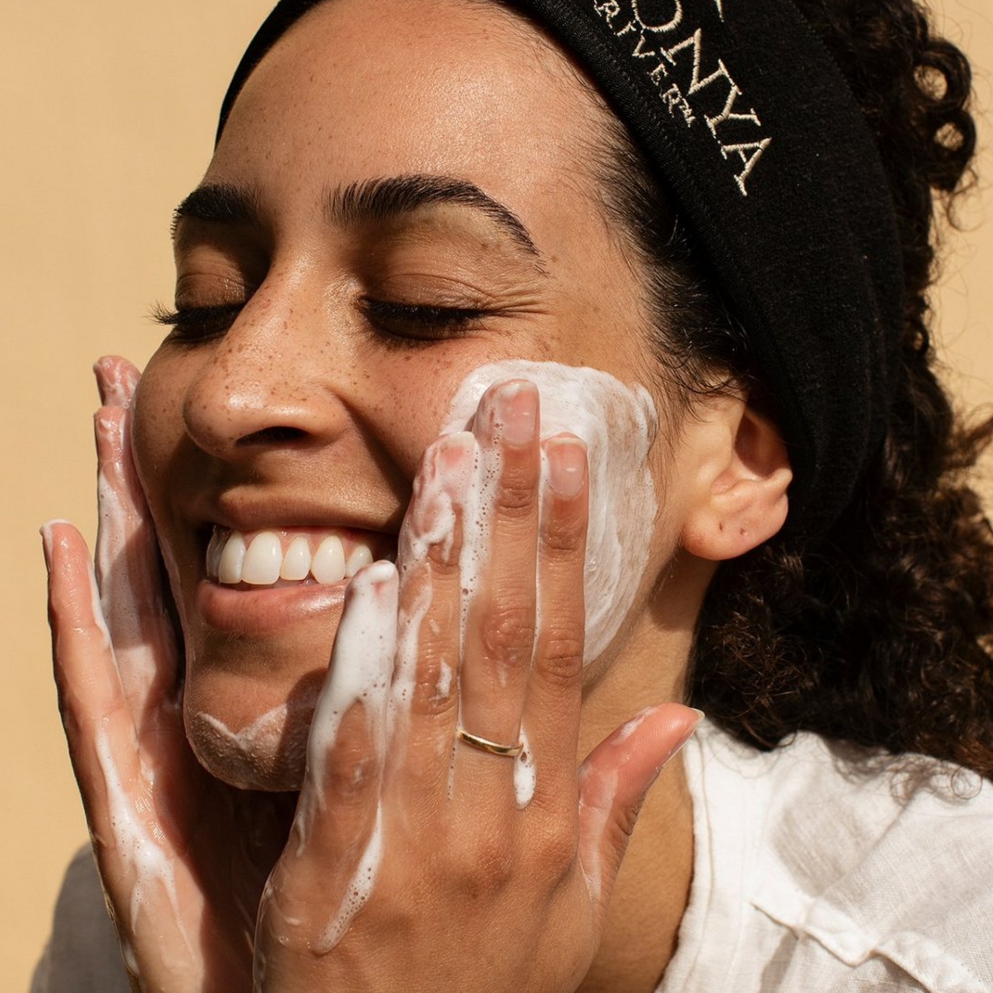 Eco by Sonya Driver Super Citrus Cleanser in a clear pump bottle, featuring fresh citrus ingredients for facial cleansing.